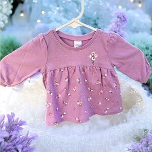 💜🌸 Carter’s 3 Month Baby Girl Floral Top 💞NWT 🌸💜 Carter's Lavender Floral Blouse